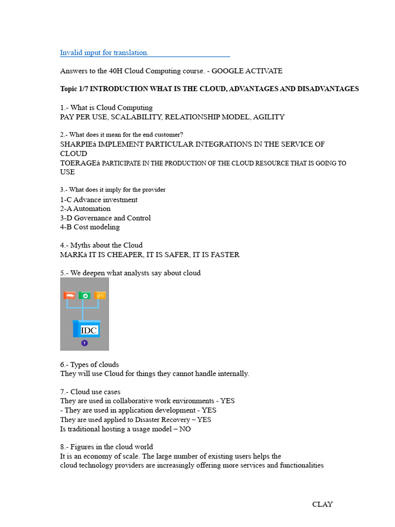 Cloud Computing Course Overview and Insights | PDF | Cloud Computing ...