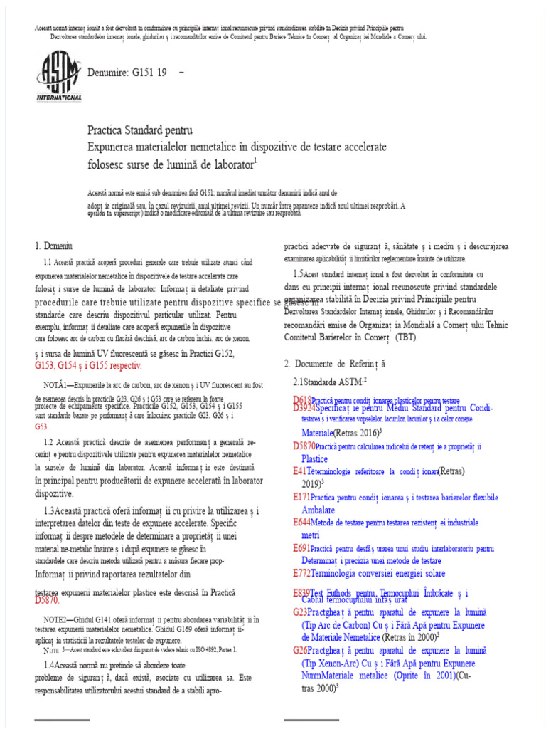 Astm G151 | PDF