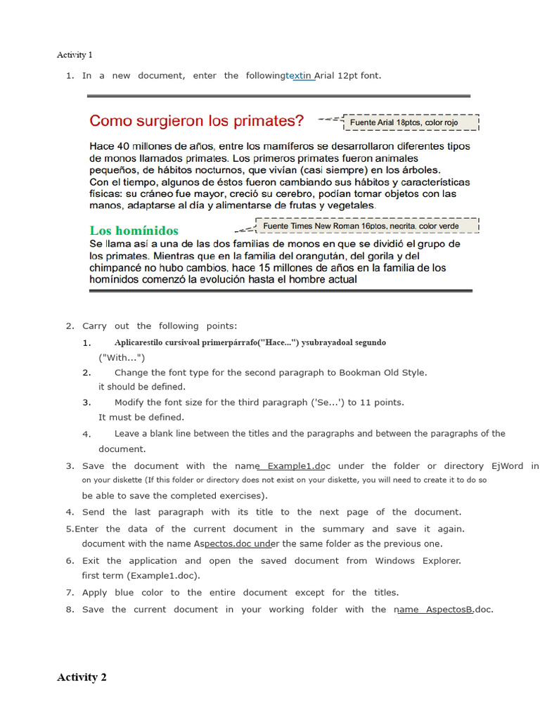 Word 2007 Practical Exercises Guide | PDF | Paragraph | Text