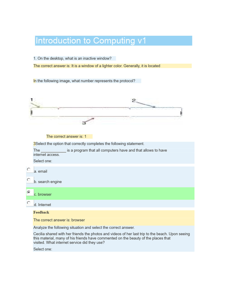 Introduction To Computing v1 Jes | PDF | Internet | Computing