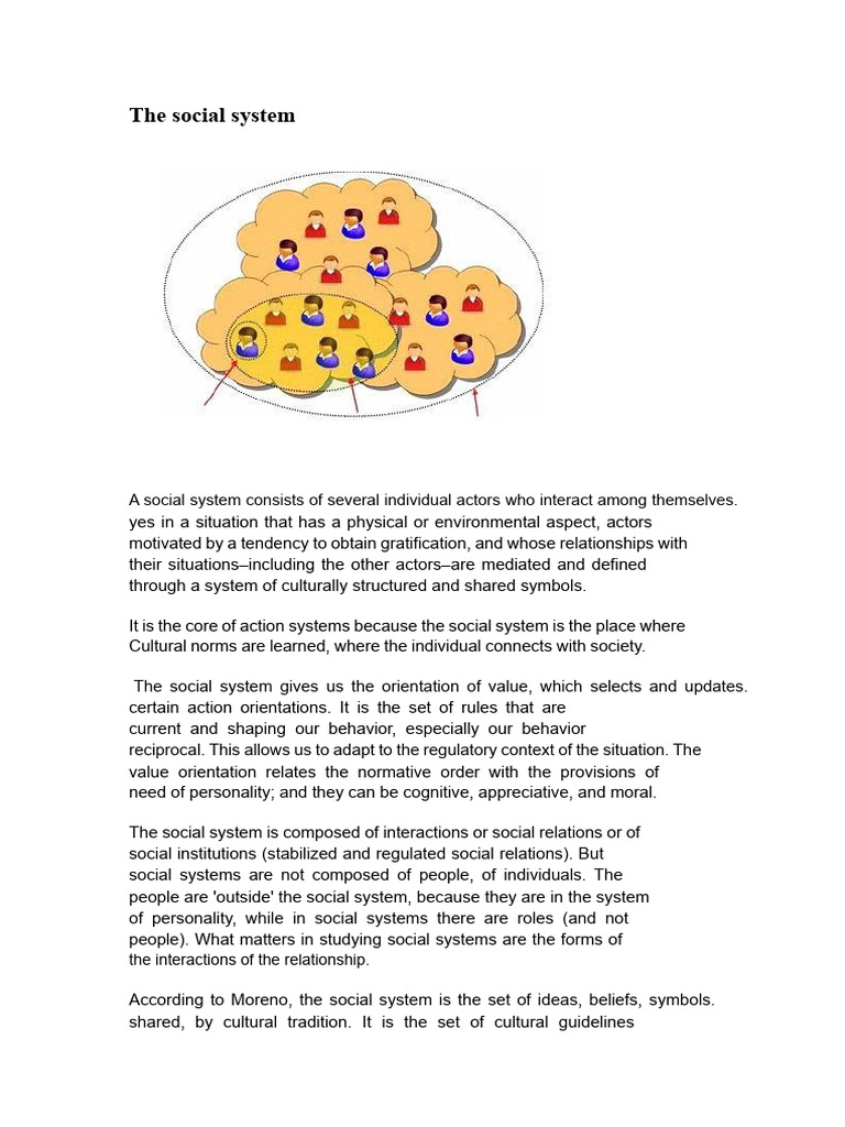 The Social System | PDF | System | Value (Ethics)
