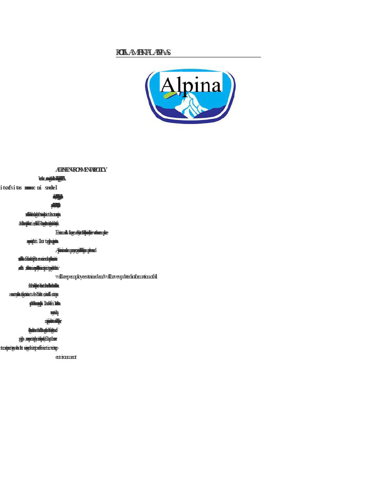 Alpine Environmental Policy S | PDF | Natural Environment