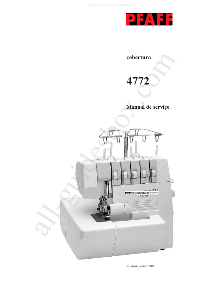 Manual de Serviço Coverlock 4772 | PDF | Parafuso | Eixo