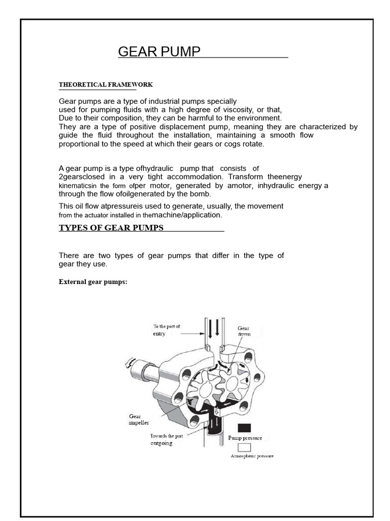 Gear Pump | PDF | Pump | Gear