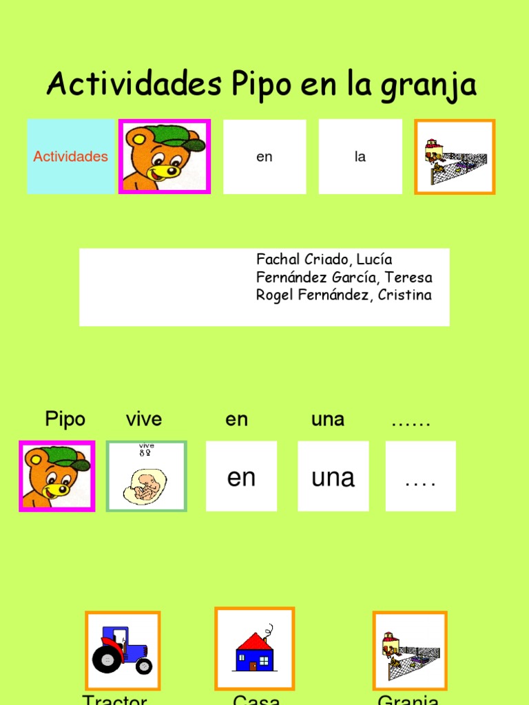 Actividades infantiles en la granja | PDF