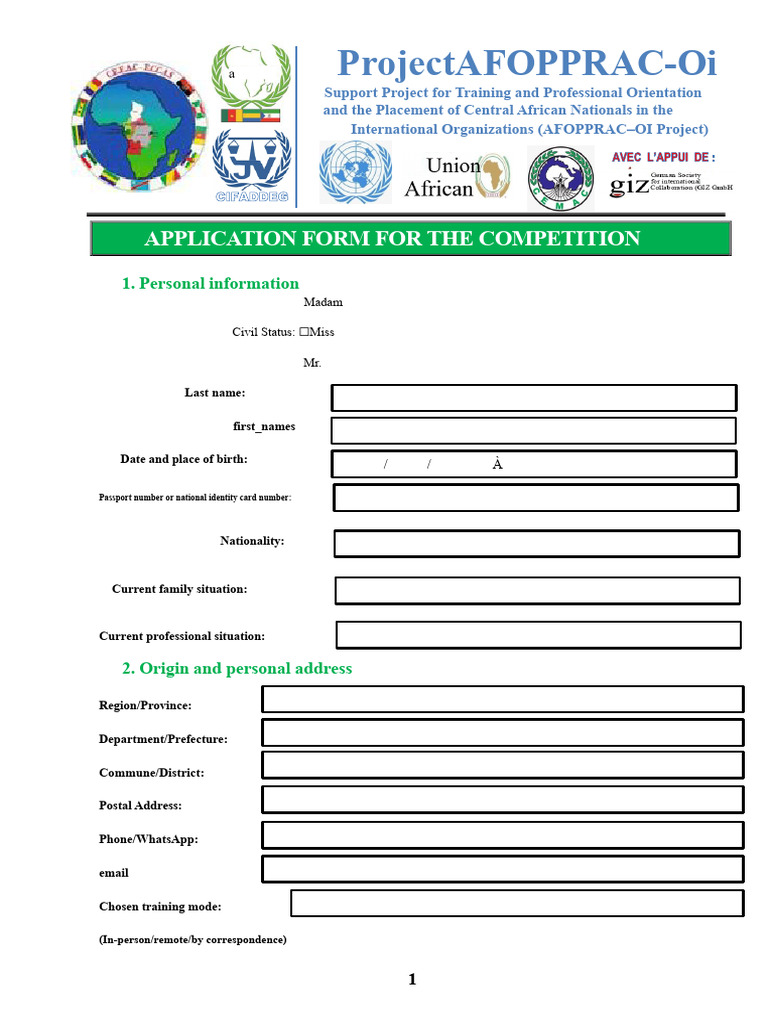 AFOPPRAC-OI Project Application Guide | PDF | Academic Degree | Doctorate