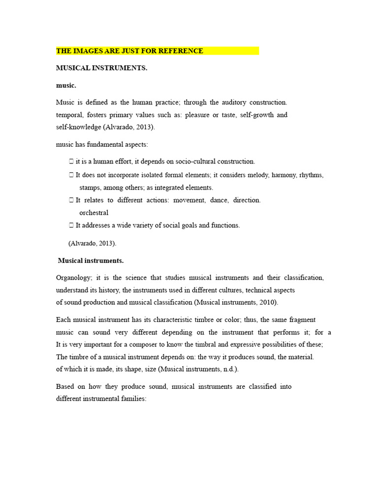 Musical Instruments | PDF | String Instruments | Musical Instruments