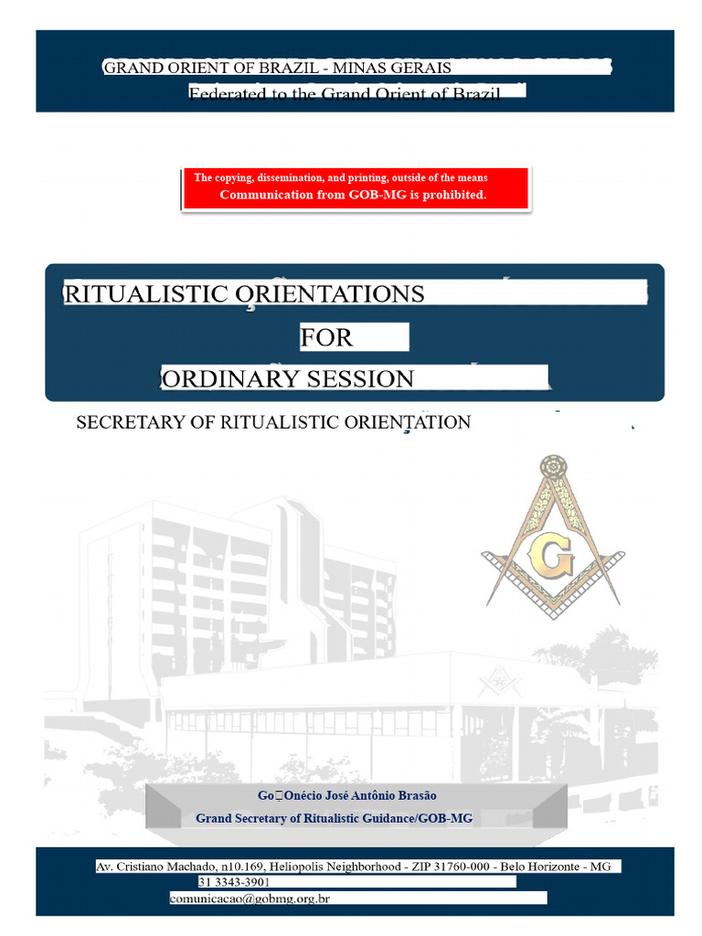 Ritualistic Guidelines for Freemasons | PDF | Freemasonry | Rituals