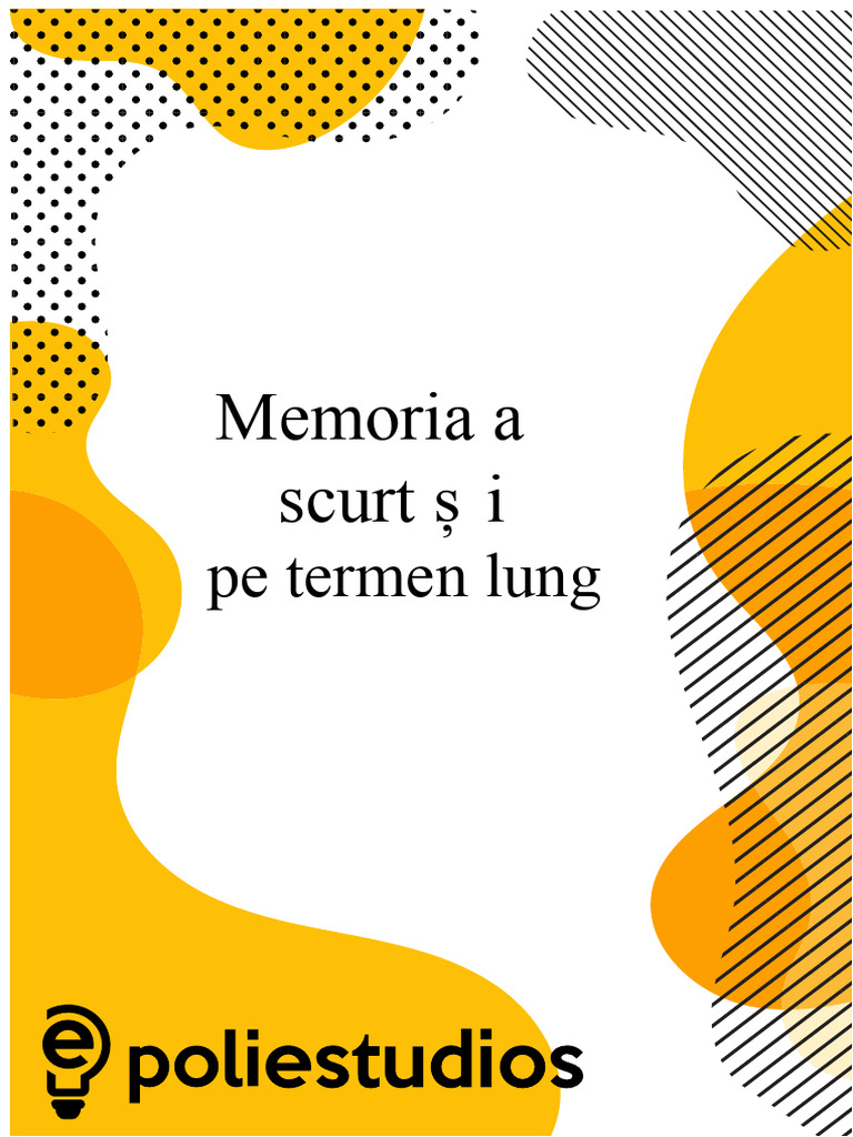 Memoria Pe Termen Scurt Și Lung | PDF