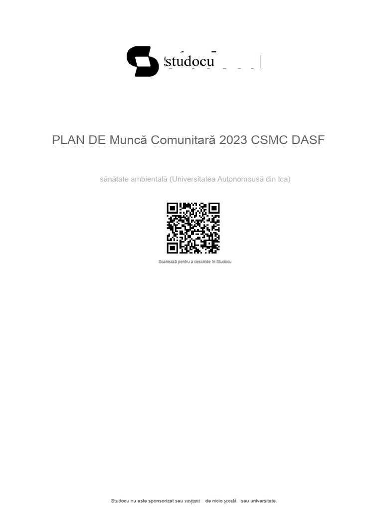 PLAN DE Muncă Comunitară 2023 CSMC DASF - Plan-De-Munca-Comunitara-2023 ...