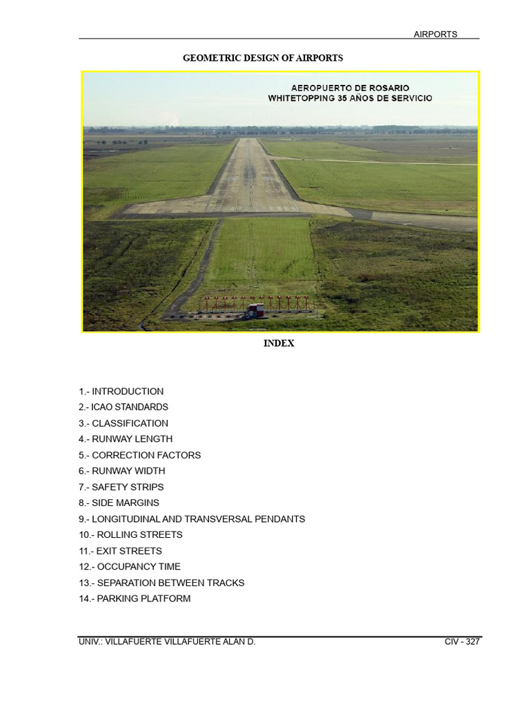 Geometric Design Standards for Airports | PDF | Runway | Takeoff