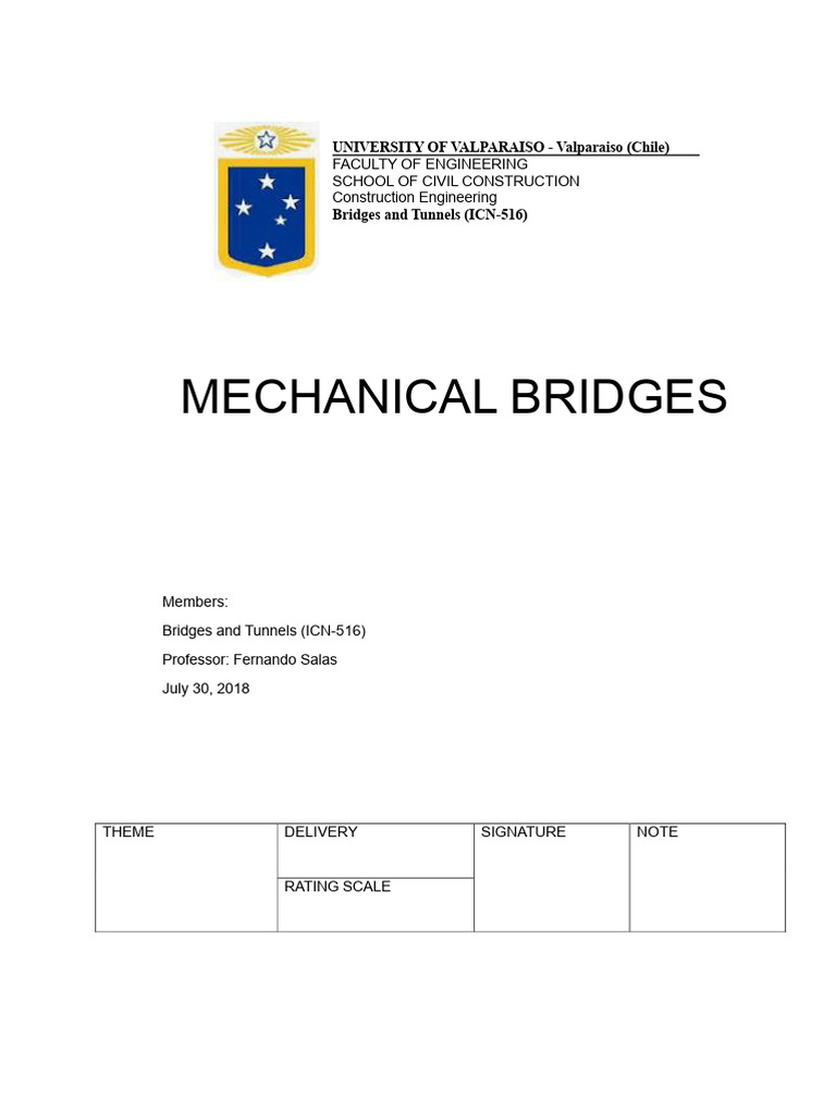 Mechanical Bridges Work v2 | PDF | Bridge | Concrete
