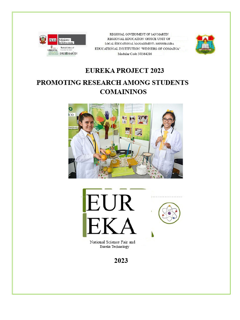 Science Fair Project 2023 Winners of Comaina | PDF | Inquiry | Knowledge
