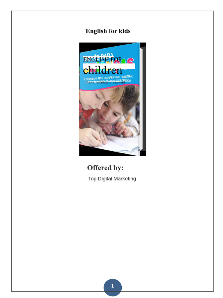 Teaching English to Kids: Techniques & Tools | PDF | Learning | English