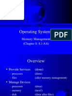 Operating Systems: Memory Management (Chapter 8: 8.1-8.6)