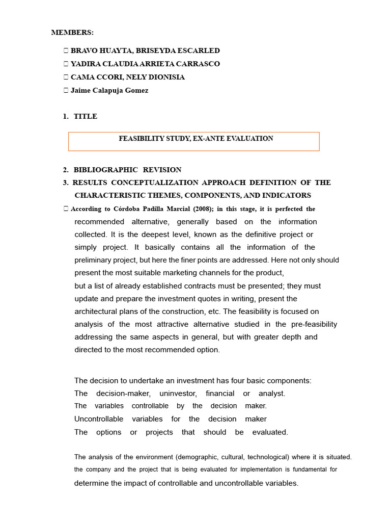 FEASIBILITY | PDF | Feasibility Study | Internal Rate Of Return