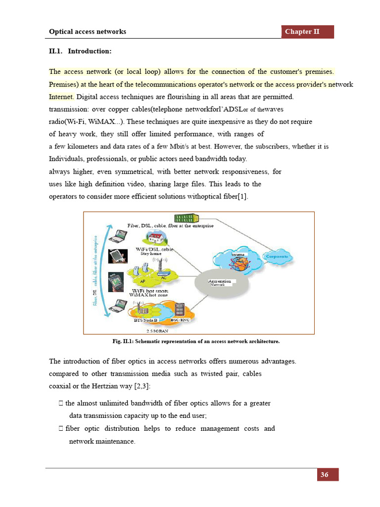Understanding Optical Access Networks | PDF | Fiber To The X | Fiber ...