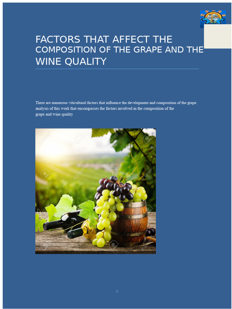 Factors That Influence Wine Quality | PDF | Viticulture | Wine