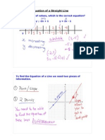 NOTES - Finding the Equation of a Line