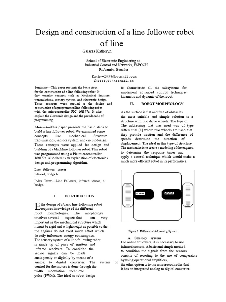 Line Follower Robot Design Guide | PDF | Electrical Engineering ...
