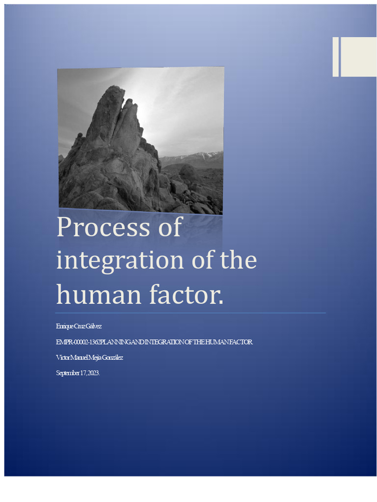 Empr-00002-1362-Planning and Integration of The Human Factor - Progress ...