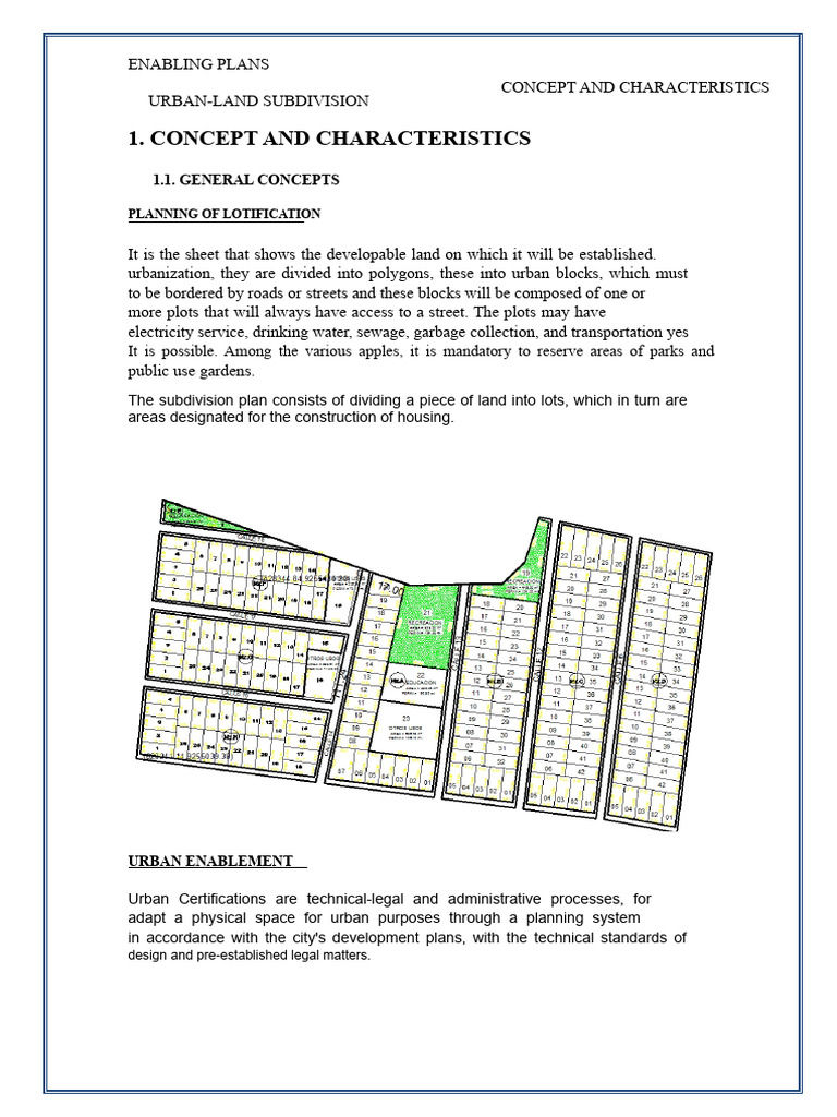 Urban Lotization Planning Guide | PDF | Zoning | Road