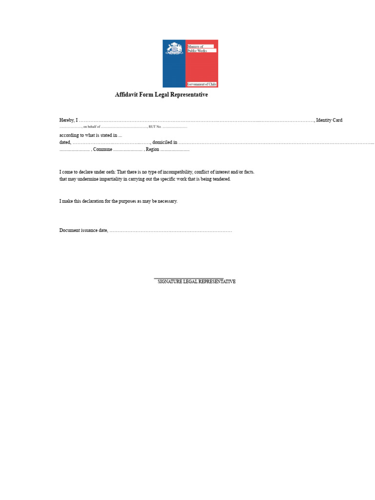 Form Type Affidavit (Ord. 509 DGOP) | PDF