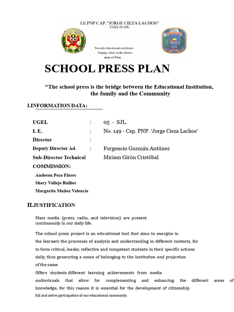 School Press Plan | PDF | Behavior Modification | Cognition