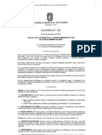 Acuerdo #162 de 2010 Modifica El Acuerdo Municipal #162 de 2006