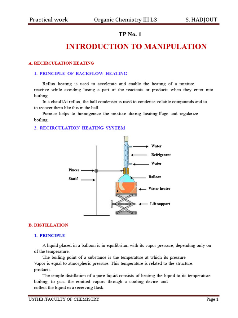Organic Chemistry Lab Techniques Guide PDF Fatty Acid Distillation