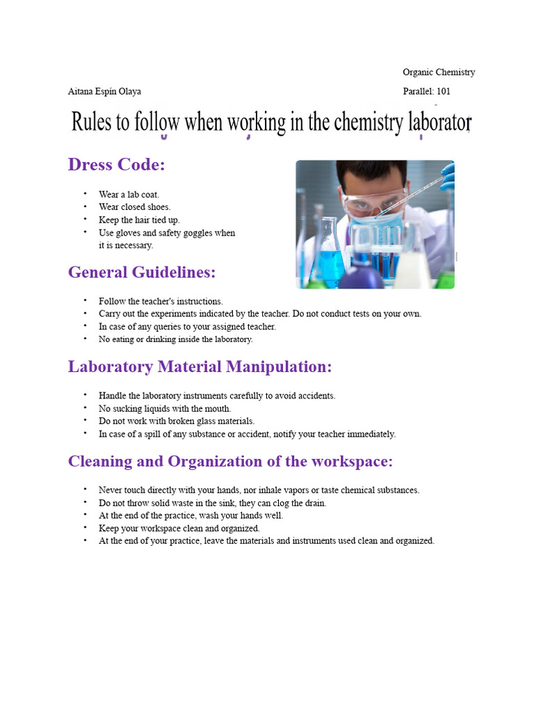 Laboratory Rules | PDF | Laboratories | Toxicity