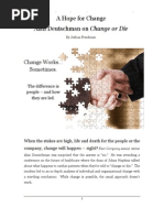 A Hope for Change - Joshua Freedman