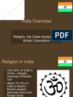India Overview: Religion, The Caste System, and British Colonialism