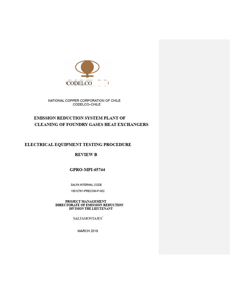 10012761-Precom-P-002 Equipment Testing Ele. Revb | PDF | Relay | Switch