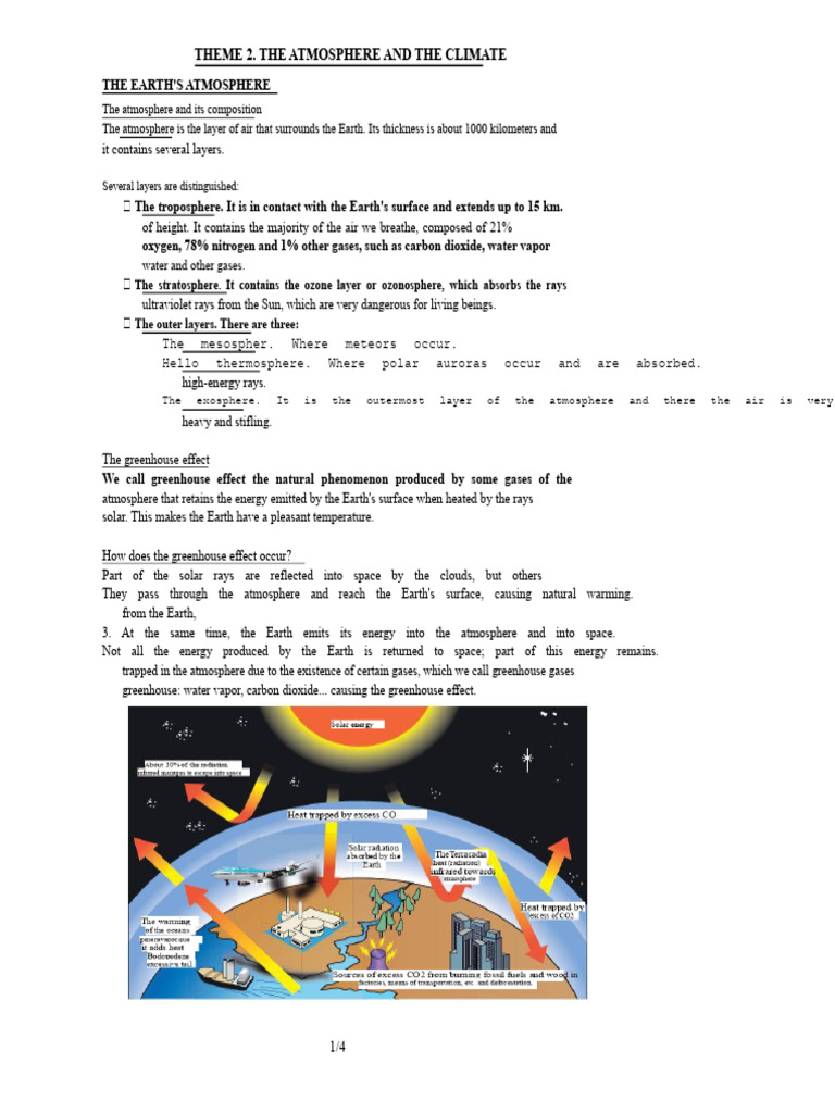 Understanding Earth's Atmosphere and Climate | PDF | Atmosphere Of ...