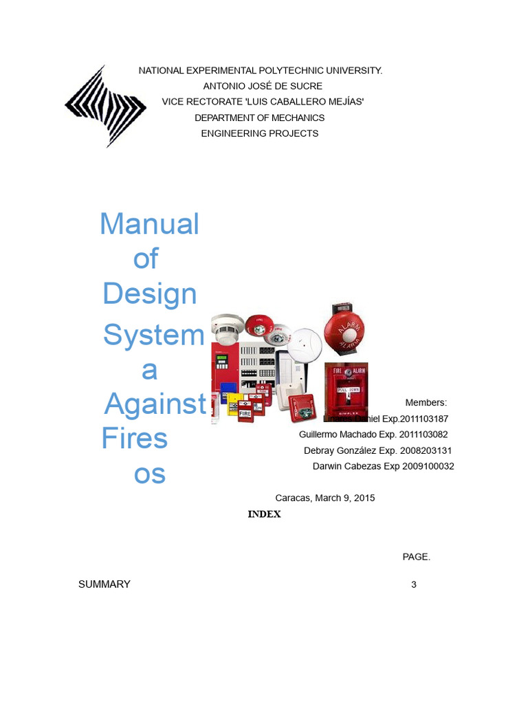 Fire Protection System Design Manual | PDF | Fire Sprinkler System | Fires