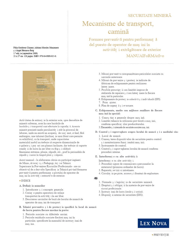 Instruire Pentru Operarea Autoutilitarei | PDF