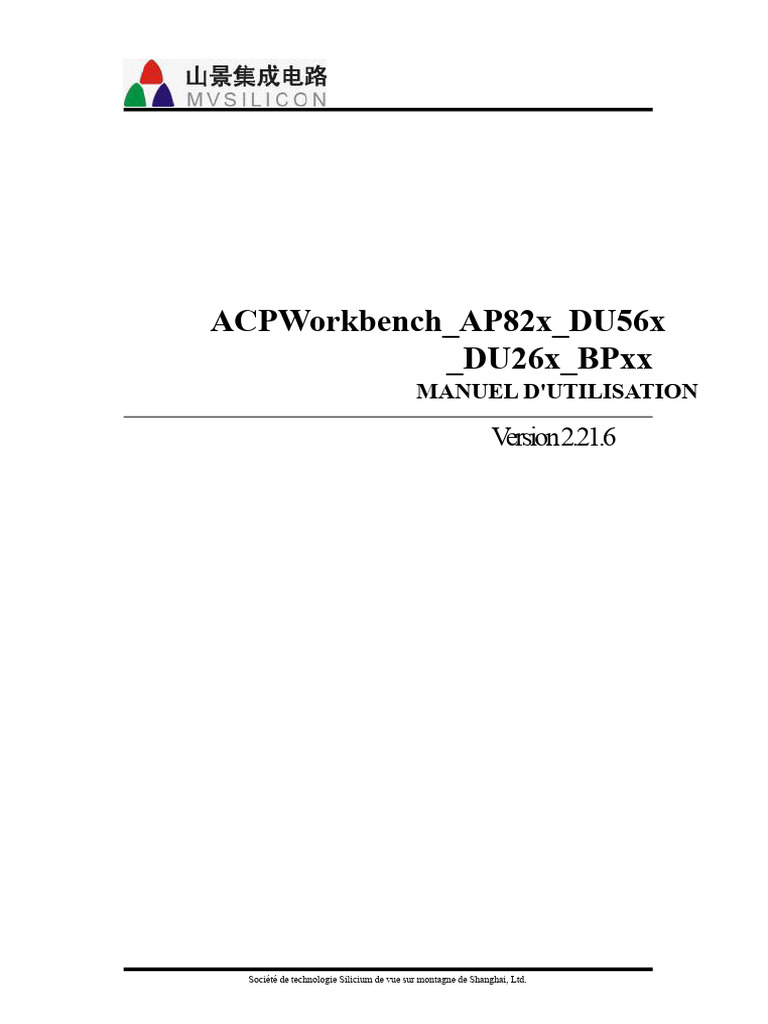 Manuel d'utilisation ACPWorkbench | PDF | Filtre (électronique ...