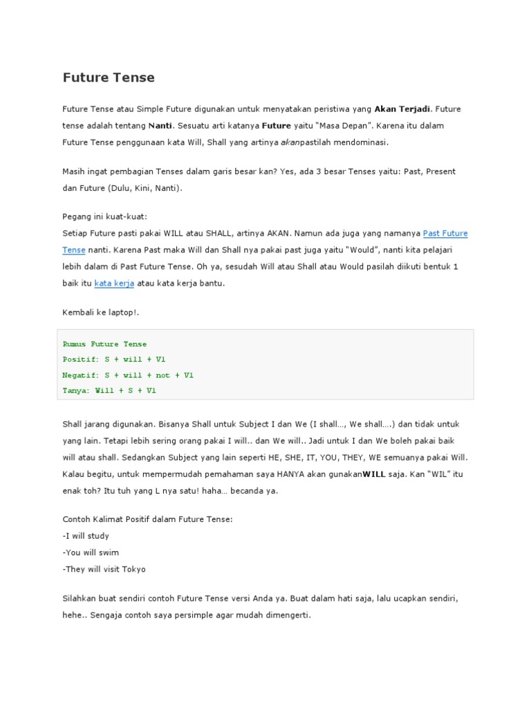 Future Tense Future Tense