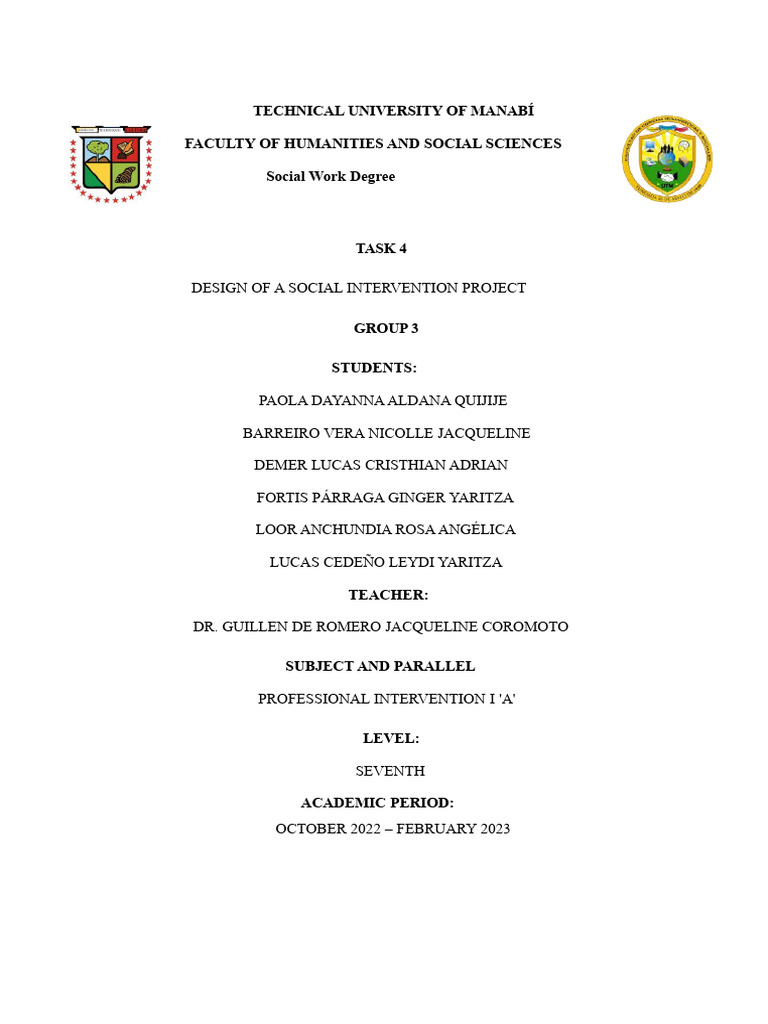 Task 4 Social Project | PDF | Inclusion (Education) | Disability