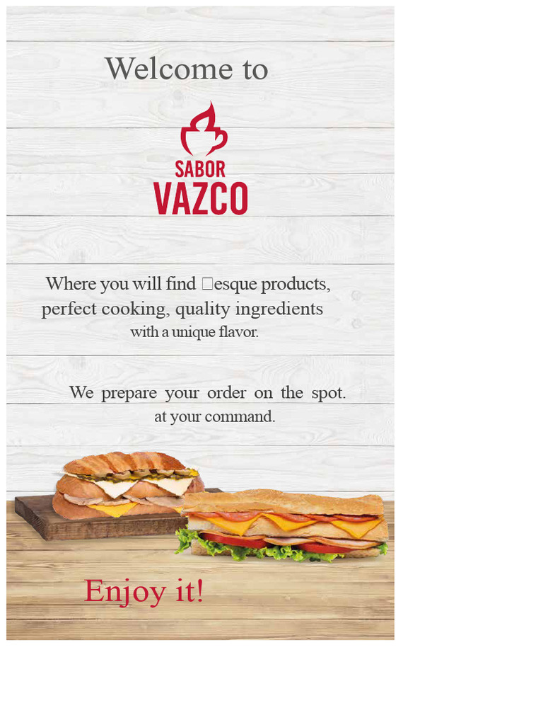 New Menu Basque Flavor - V-2 | PDF | Sausage | Salad