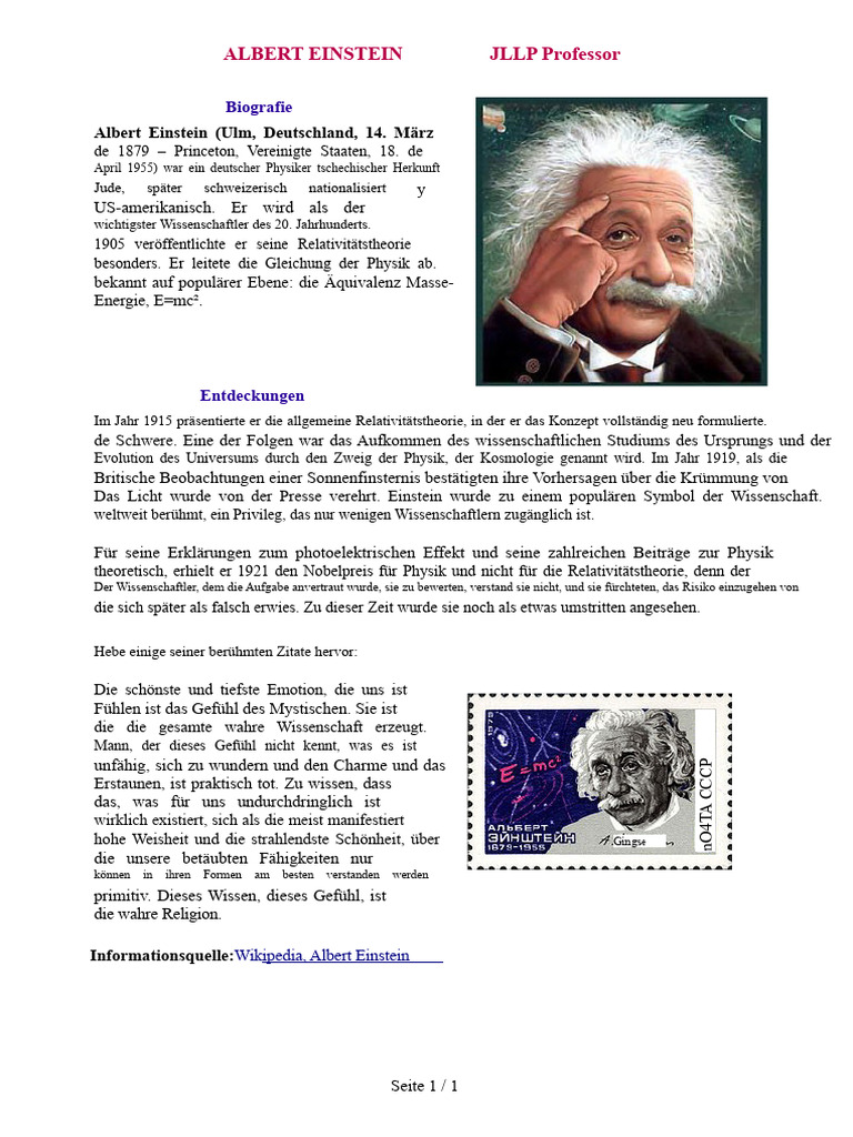 Albert Einstein | PDF