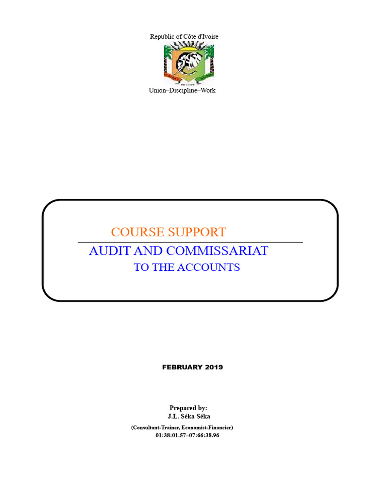 Course On Auditing and Financial Auditing | PDF | Audit | Internal Control