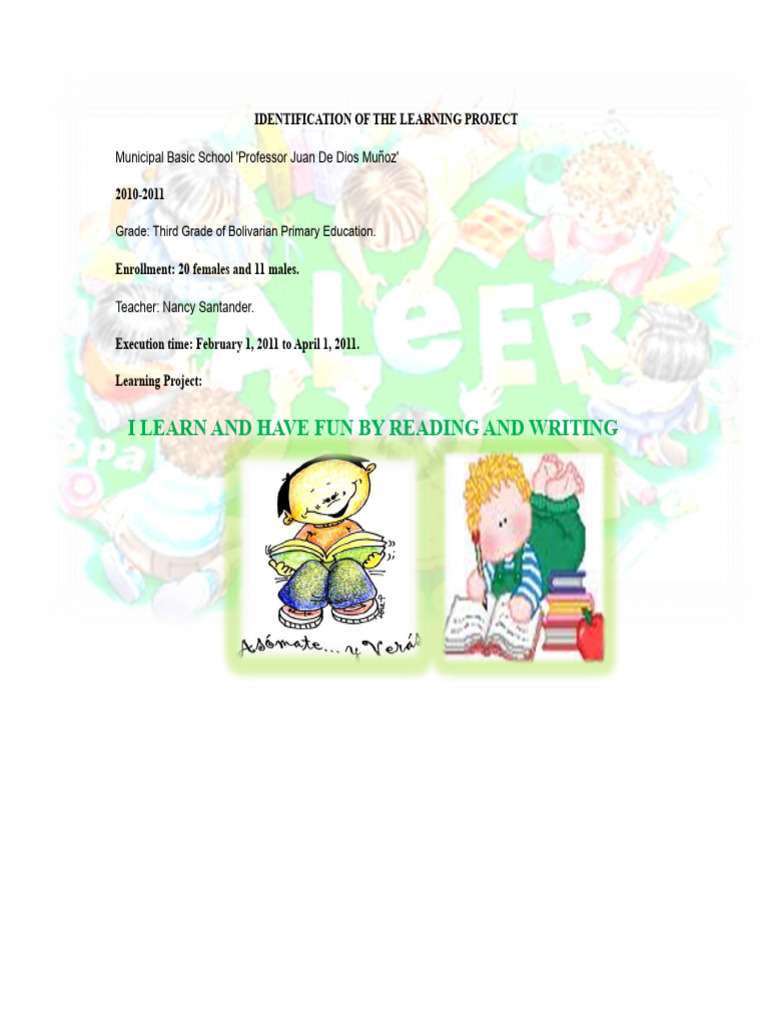 Identification of The Learning Project 1 | PDF | Knowledge | Learning