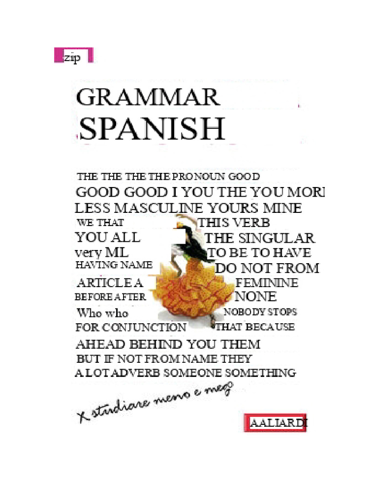 Essential Spanish Grammar Handbook | PDF | Grammar | Spanish Language