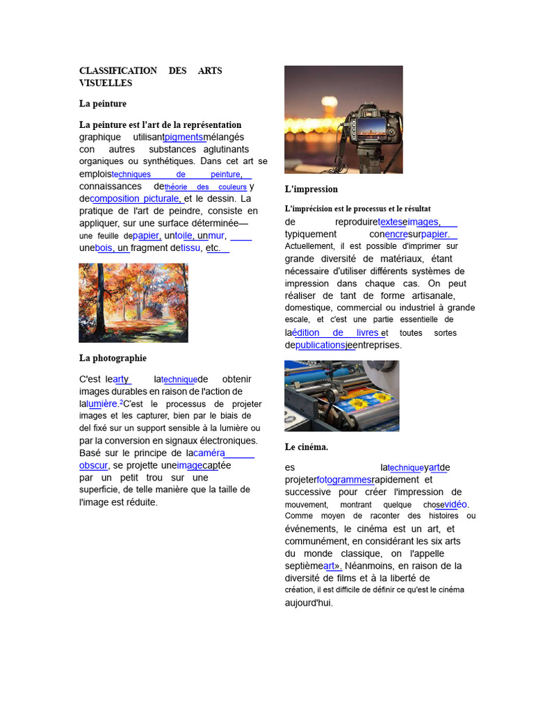Introduction aux arts visuels | PDF | Impression | Dessin