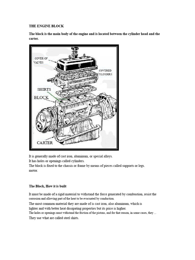 The Engine Block | PDF | Engines | Vehicles
