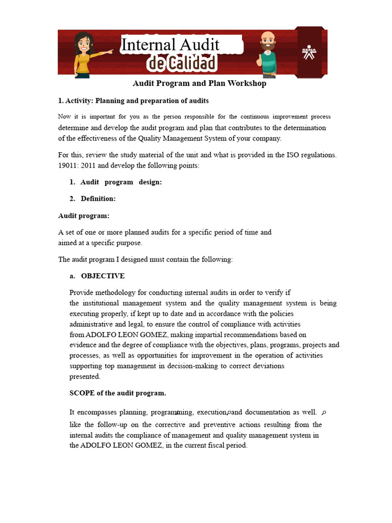 Audit Program and Plan Development Guide | PDF | Audit | Risk