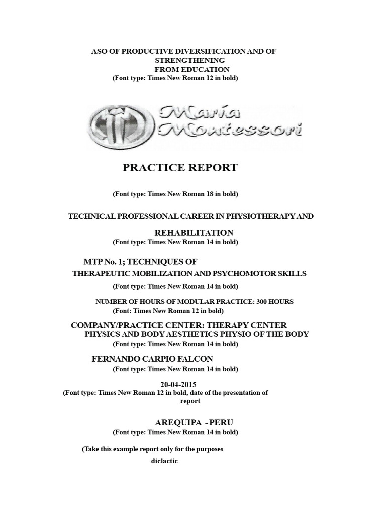 Physiotherapy Practice Report Summary | PDF | Physical Therapy | Pathology