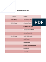 Aturcara Program p&p